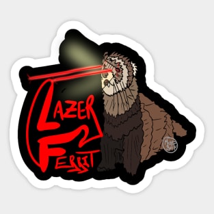 Lazer Ferret Sticker